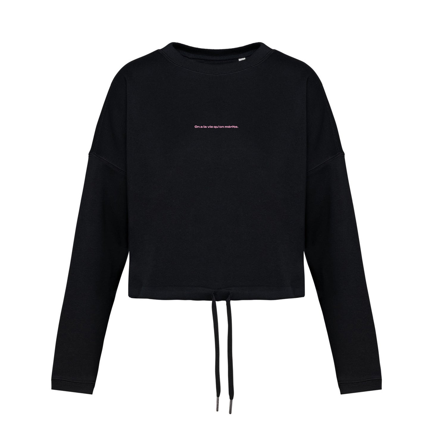 SWEAT GIRL CROPPED "la vie..."
